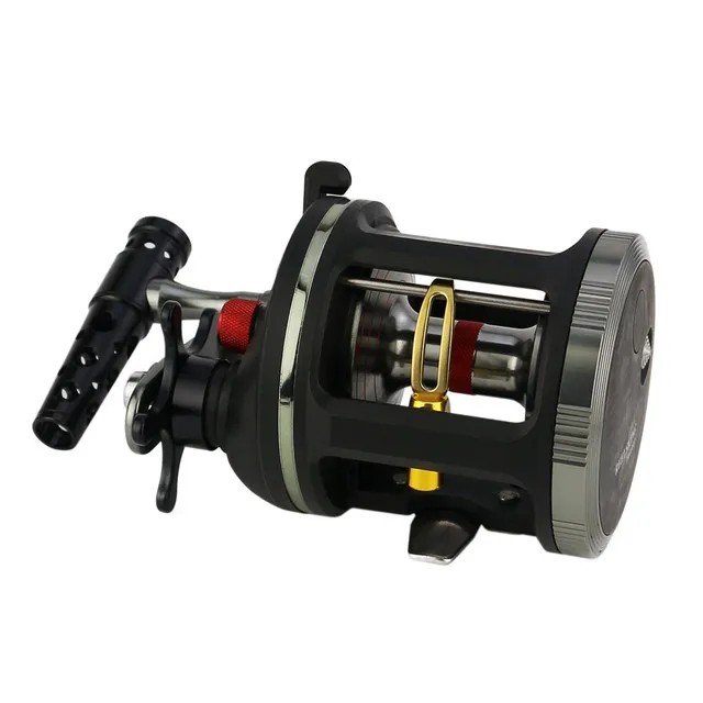 Saltwater Trolling Reel: Max Drag 25kg, Level Wind Fishing Reel