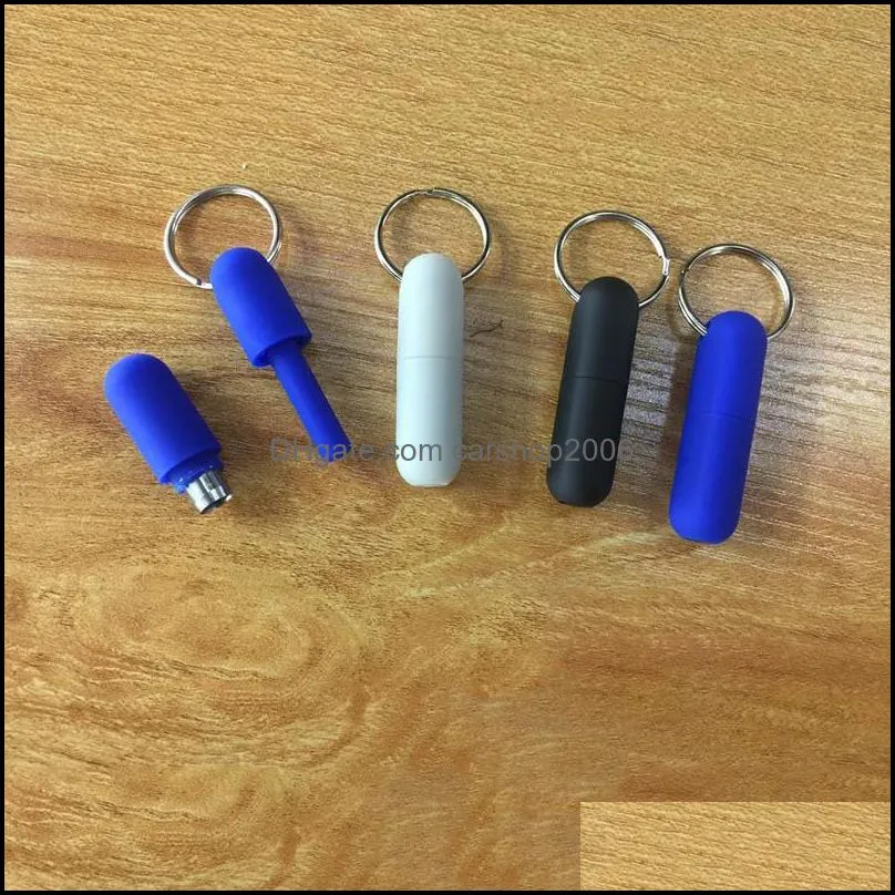 Portable Cigars Opener Drilling and Punching Rubber Simple Travel Keychain Cigar Accessories Tool HWD9239