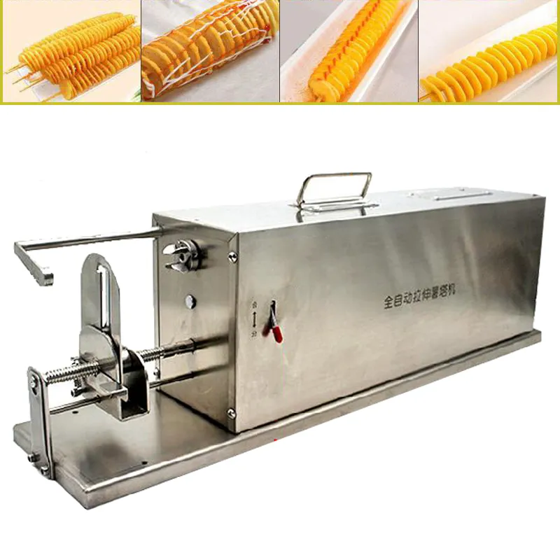 Automatic Stretch Electric Tornado Potato Machine Twisted Potato Chips Cutter  Automatic Potato Tower Spiral Best Cutting Machine From Shihailei152,  $644.93