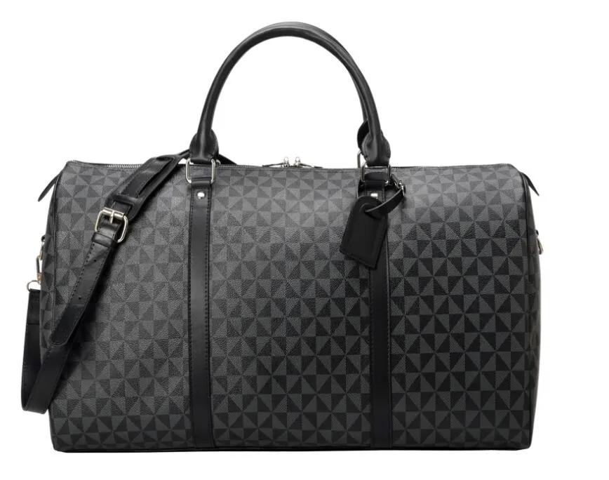 Sacs polochons pour hommes Designer de mode Sac de voyage pour femme Poker pu cuir noir fleur bagage 552 sacs à main grande capacité sport fourre-tout en plein air Sac de créateur de luxe