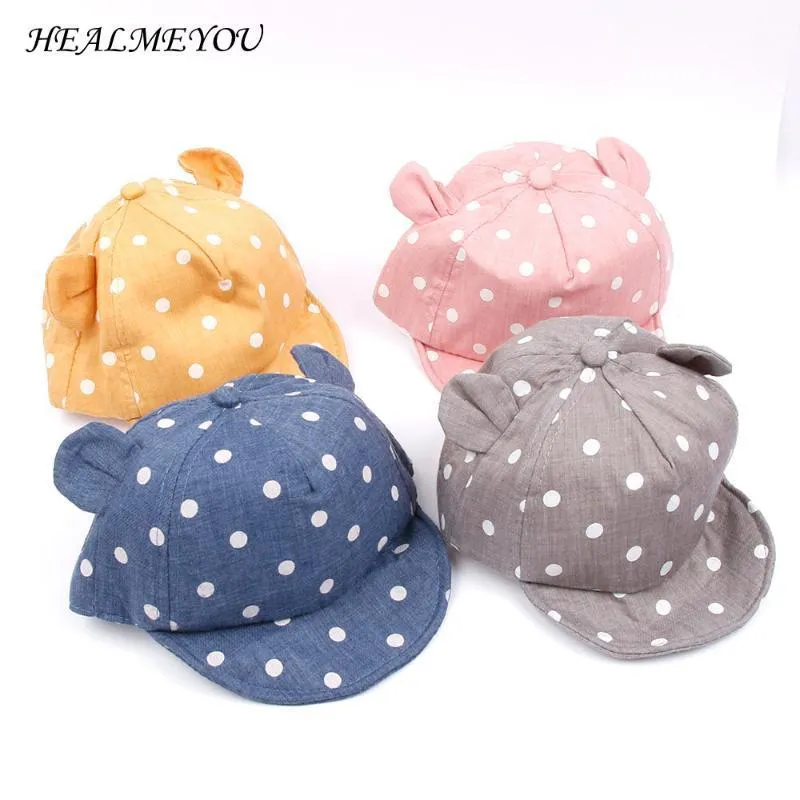 Ball Caps Sweet Girl Boys Cap Summer Sun Hat With Ear Sunscreen Spring Children Accessories