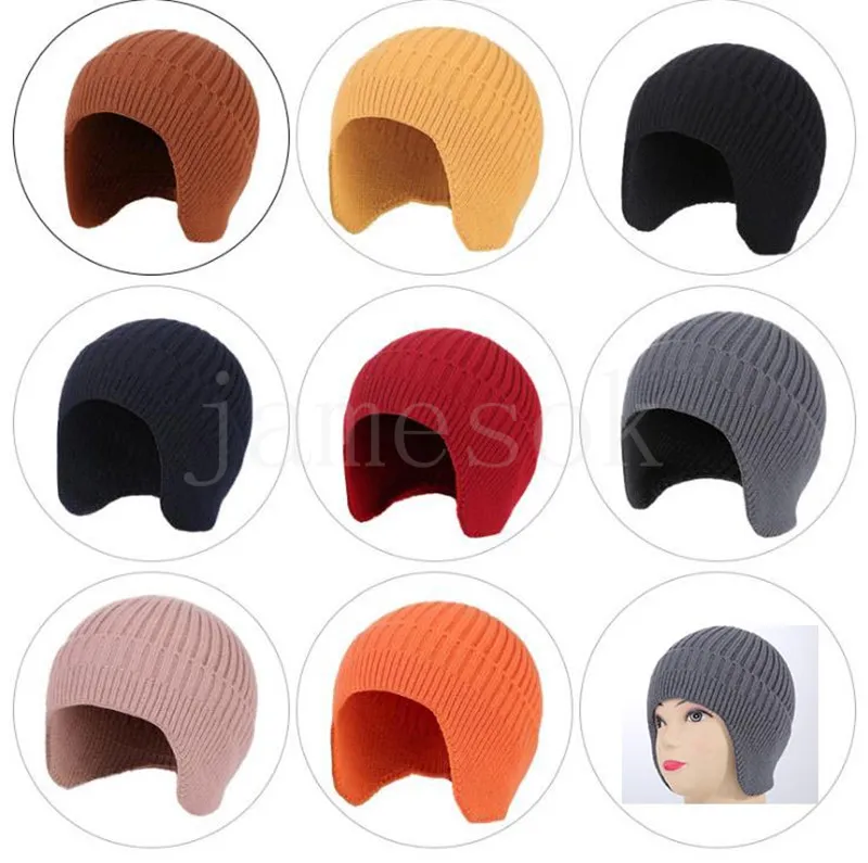 Лыжная шляпа для осень / зимой открытый велосипед защиты ухо вязаные теплые мужские и женские шапки шапочки DD725