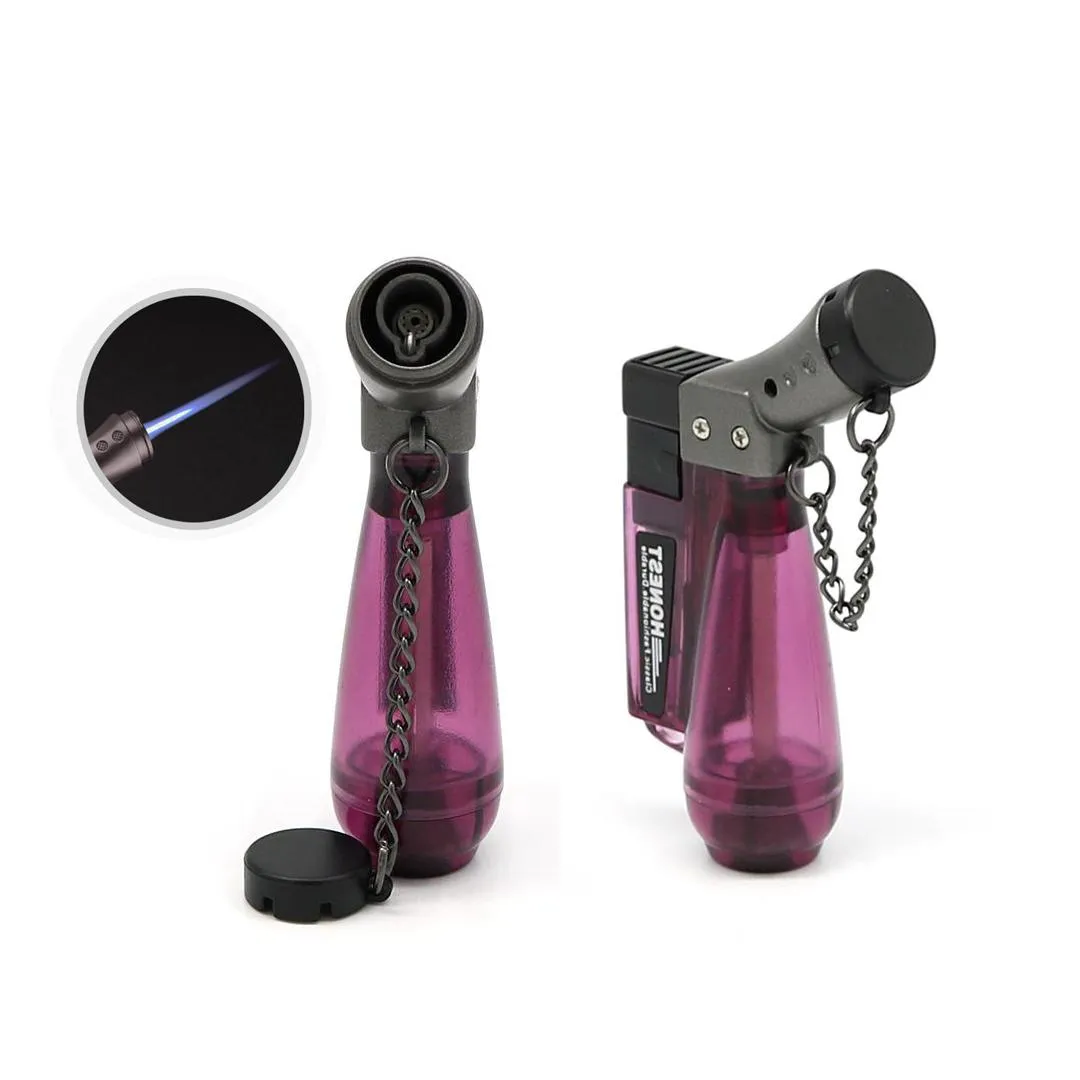 Portable 1300C Butane Scorch Windproof jet flame torch lighter kitchen torch Refillable Micro Culinary Torches smoking water bong lighter