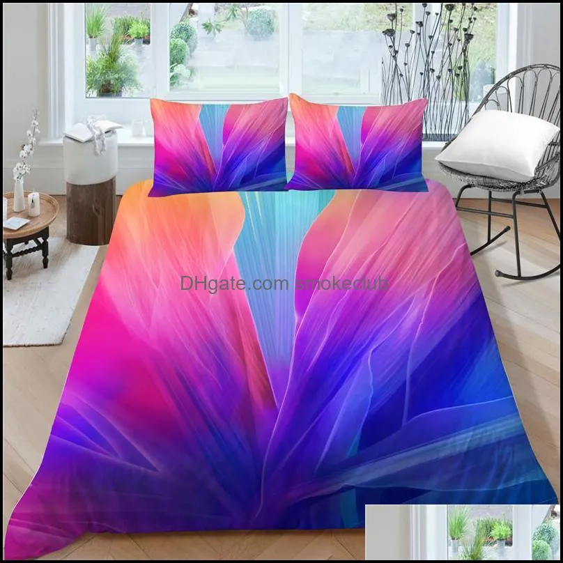 Bedding Sets 3D Set Queen Size Duvet Cover Boys Girls Colourful Design Comforter Covers King Full Double Single Beds Gift