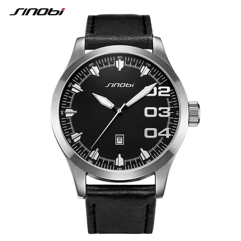 Sinobi Watches Mens Business Analogue Clock Fashion Stainless Steel Sports 50m Waterproof Luminous Watch Men Swim Relojes Hombre Q0524