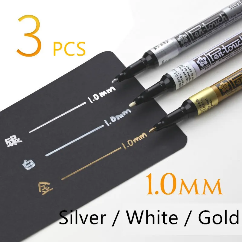 Rotulador Blanco Sakura Pen Touch Fino 1.0mm en 2023