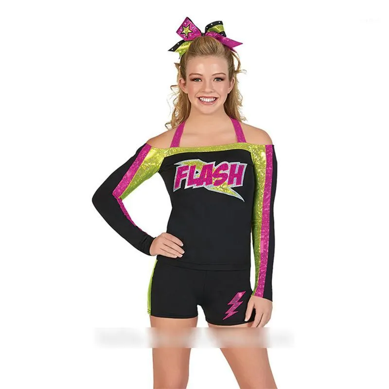 Cheerleading 2021 Uniformes de pom-pom girl en gros de haute qualité Concevez votre propre uniforme1