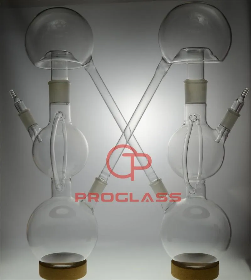 Fournitures de laboratoire Verre de laboratoire Double Pelican Distillation Kit 2000mL 45/50 Joint