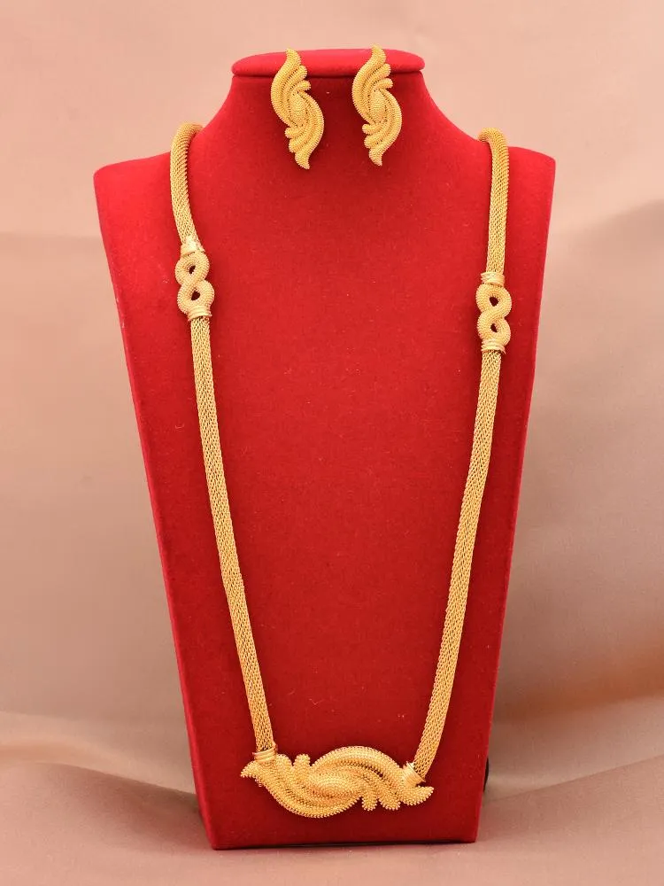 Серьги Ожерелье Дубай 24K Золото -покрытые дизайнерские ювелирные наборы свадебные свадебные подарки Bijoux для женщин 218b