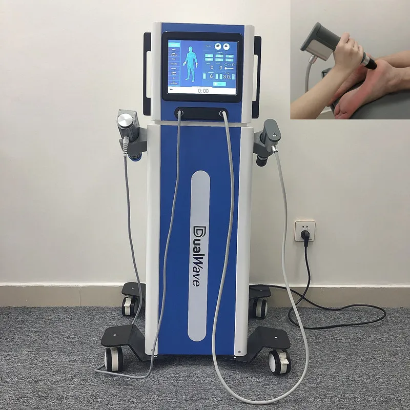 Gadgets de Saúde Choque Equipamento de Onda Equipamento Dor Relevo Celulite Remoção 2 em 1 Fisioterapia Com Ondas Eletromagnéticas e Pneumáticas