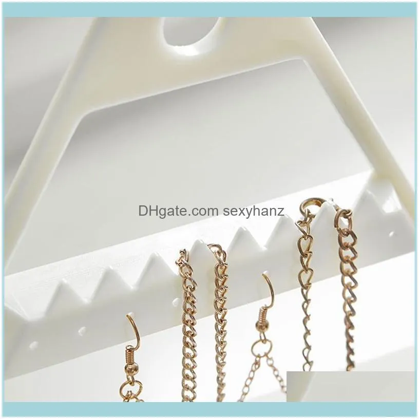 Earrings Bracelets Jewelry Storage Box Screen Triple-cornered Display Stand Pouches, Bags