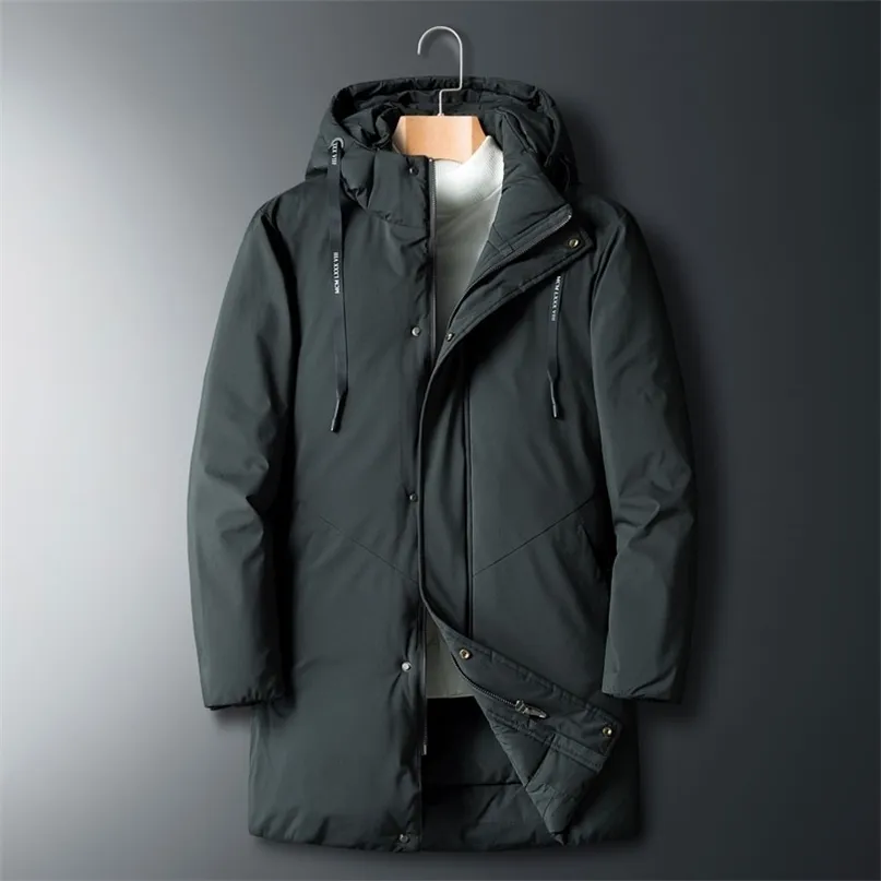 Dikke Down Parka Coat Oversize 6XL 7XL 8XL merk Houd Warm Winter Heren Black Blue Red Padded Jacket 211204