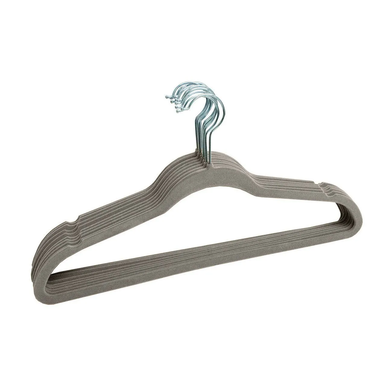 10pcs Hanger Connector Hooks, Non-slip Velvet Coated Hangers