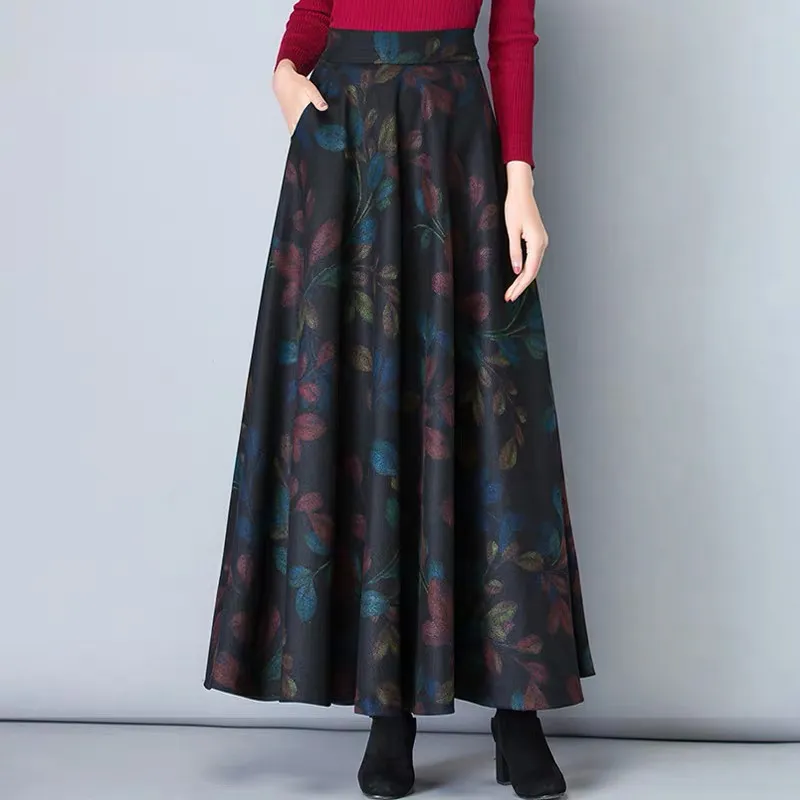 Women's wool maxi skirts hotsell