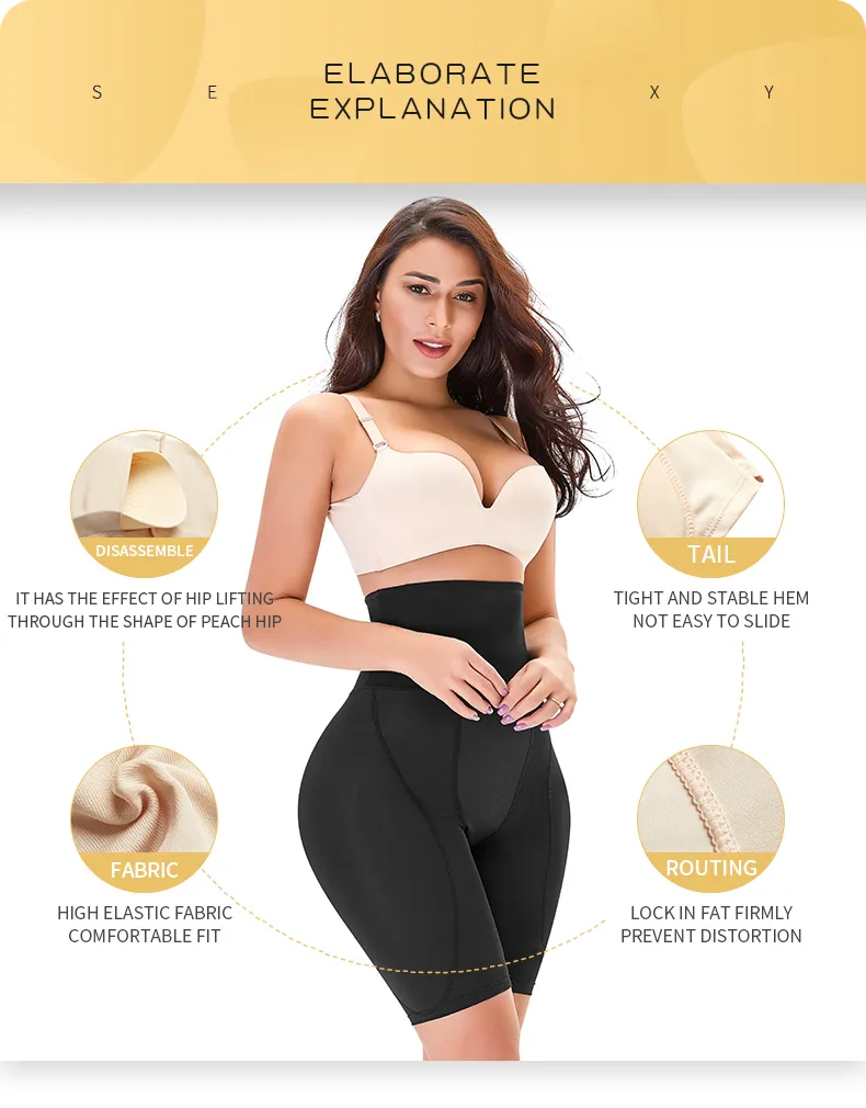 Butt Lifter Padded Shaper Shorts,High Waist Body Shaper,for Women Invisible  Fast Hip Lift And Waist Tightening (Color : Beige, Size : X-Small) at   Women's Clothing store