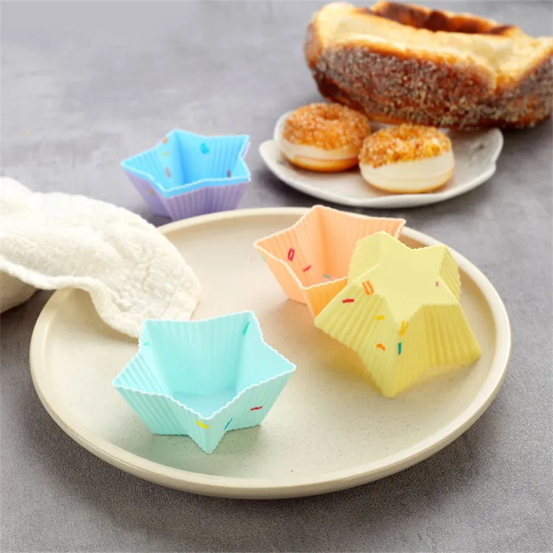 20 Stampi In Silicone Per Cupcake E Muffin - Riutilizzabili, Antiaderenti, Resistenti Al Calore (da -40° A 260°), Colori Vari