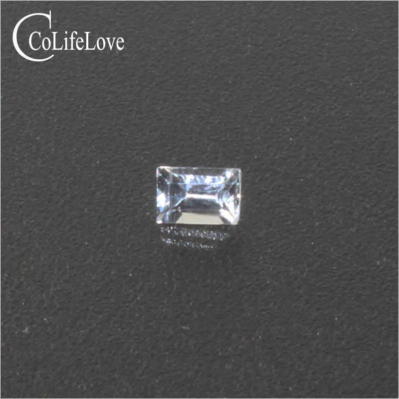 2mm * 3mm Emerald Cut White Sapphire Loose Stone VS Grade White Sapphire Loose Gemstone Side Gemstone for Gold Diamond Jewelry H1015