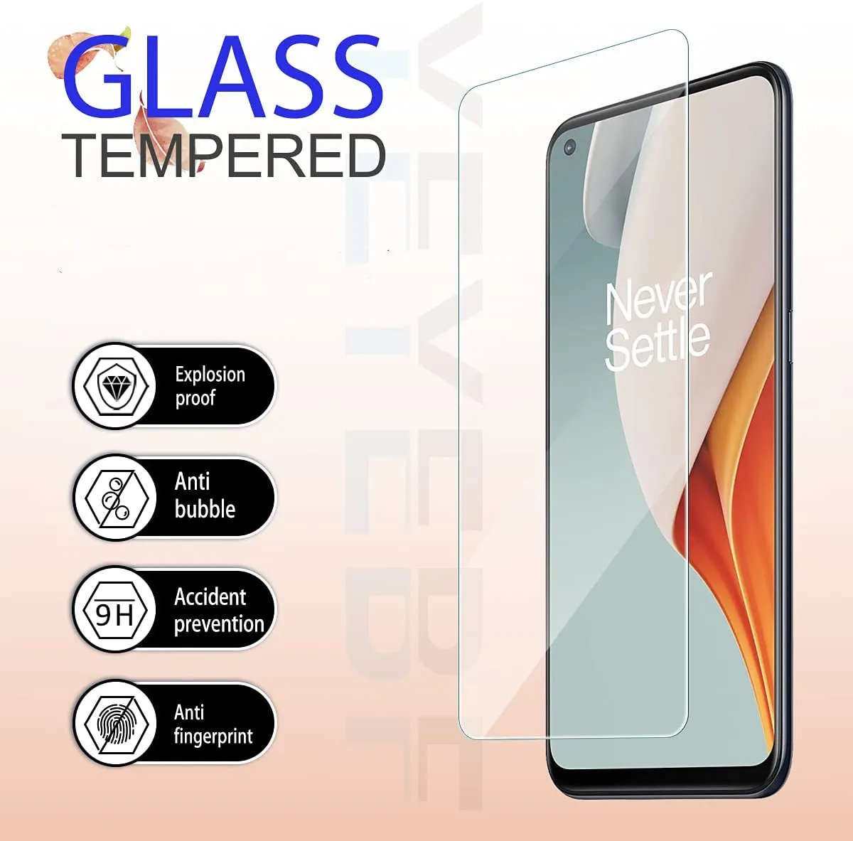 För OnePlus Nord N100 N200 N10 5G Skärmskydd Anti Fingerprint Väska Friendly Bubble Free Temperat Glass Med Förpackning