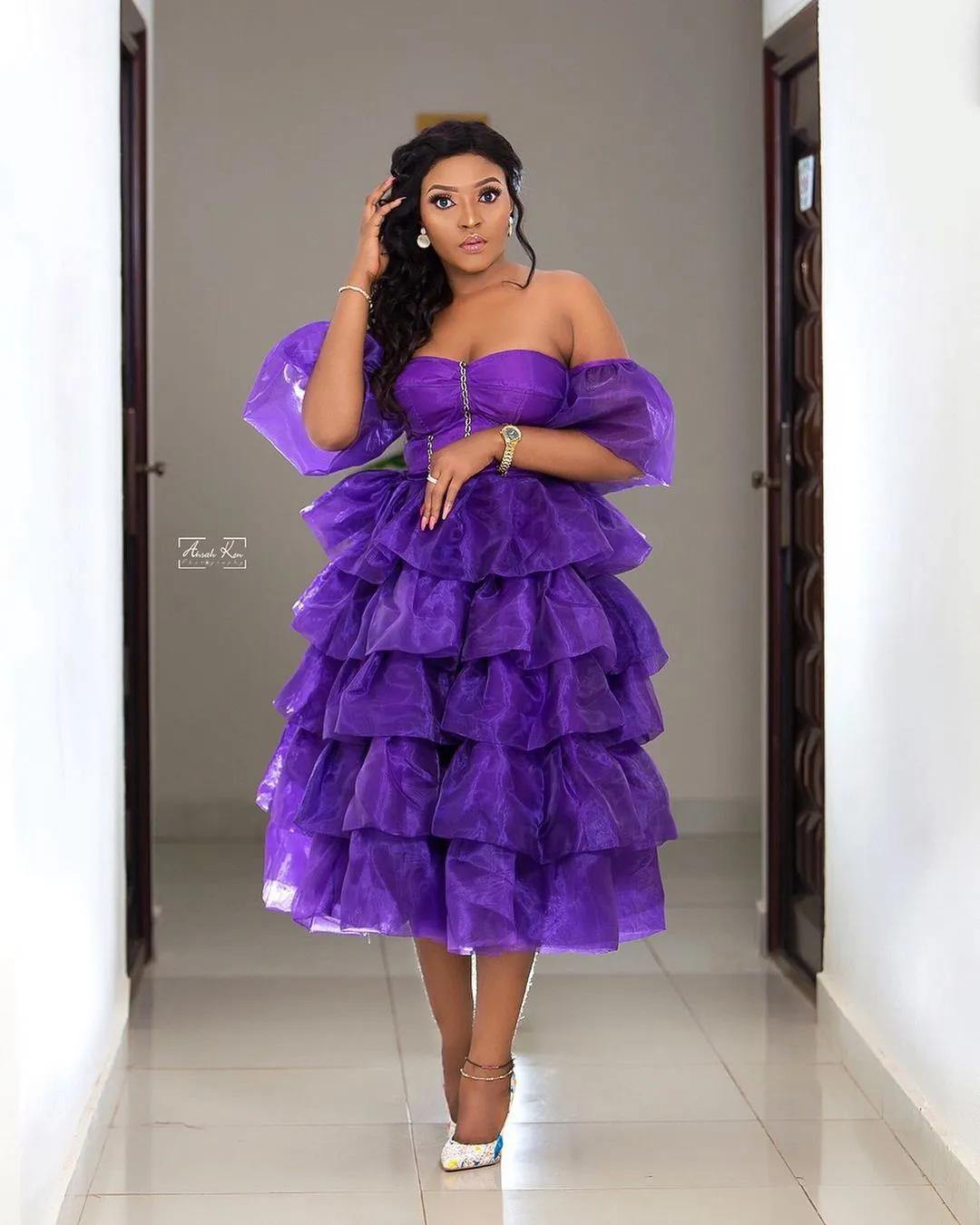Women's off the shoulder organza short prom homecoming dresses on sale