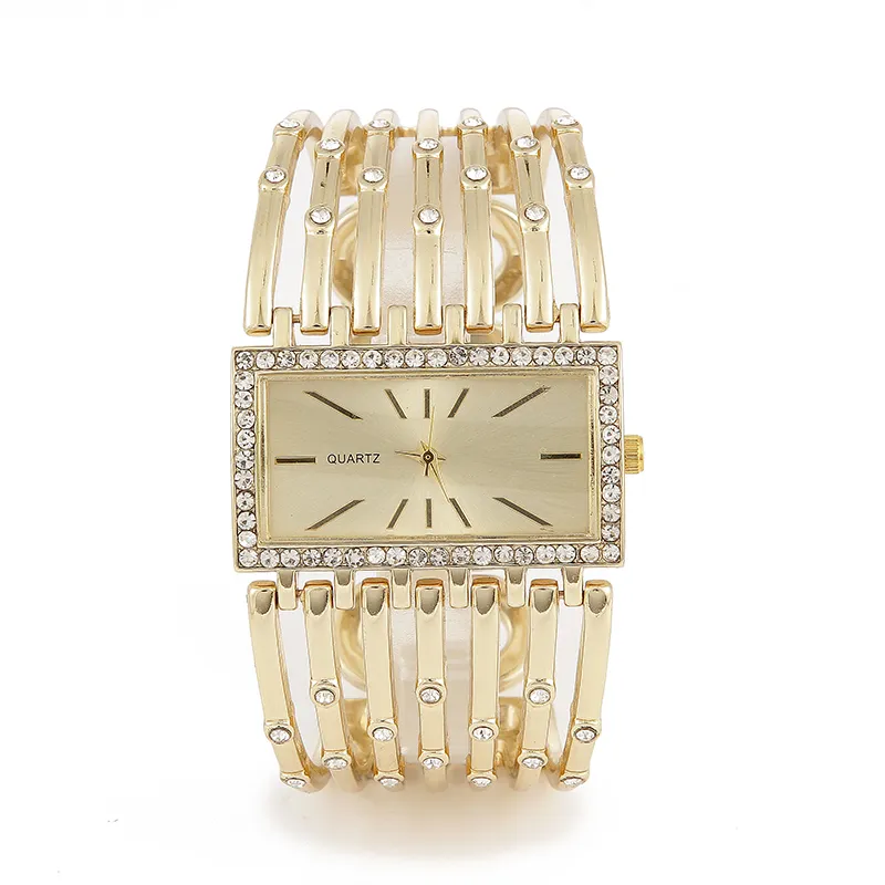 Montre-bracelet à quartz décontractée pour femmes élégantes dames de luxe bracelet ceinture d'or montres femmes dame cadeau reloj mujer 210310