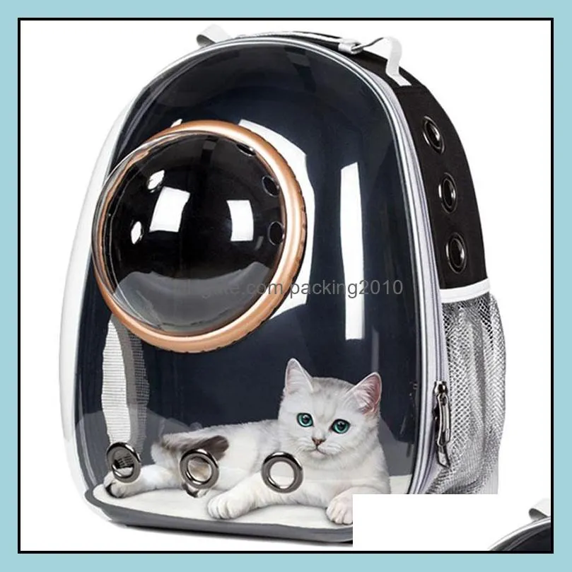 Top Quality Astronaut Space Breathable Car Bike Window Bubble Cat Dog Travel Carry Bag Transparent Pet Carrier Backpack