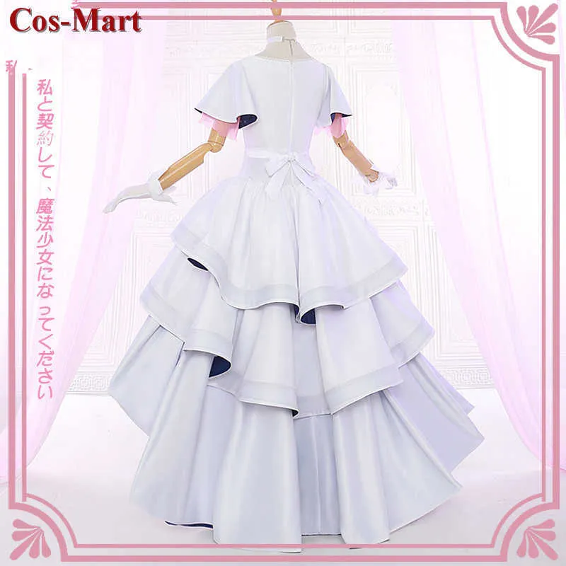 Anime Puella Magi Madoka Magica Kaname Cosplay Costume Mignon Princesse Blanche Robe Formelle Activité Partie Rôle Jouer Vêtements Y0913