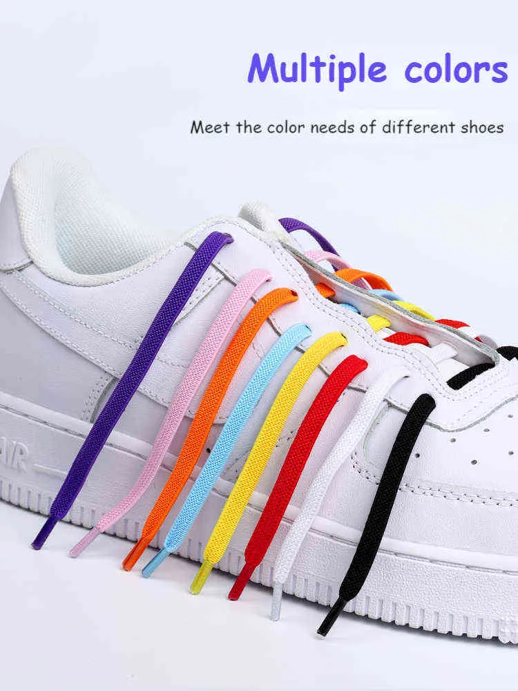 Lazy Magnet Metal Tips Quick Laces Multicolor Magnetic Lock Shoelaces  Elastic No tie Shoe laces Sneakers Shoe lace