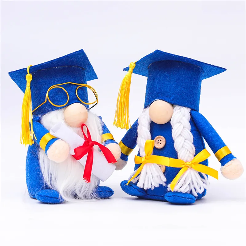 Gnome Graduation Decorations Swedish Gnomes Plush Dwarf Doll Scandinavian Graduation Table Ornament for 2021 Graduation Party