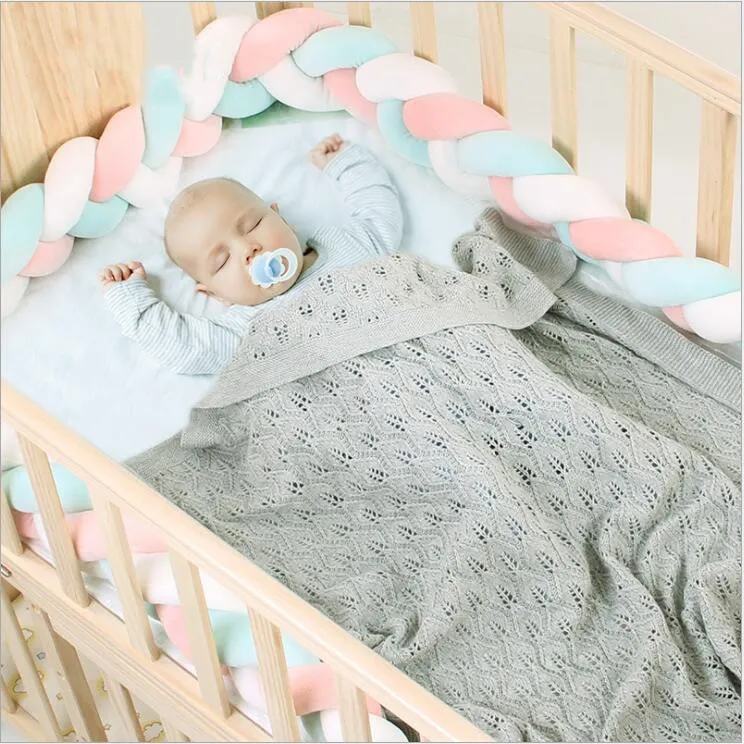 Babydecke gestricktes Blatt ausgehöhltem Quilt Windschutz Kinderwagen Abdeckung Schlafende Bettwäsche Quilts Klimaanlagen Bettdecken 8 Farben B7814