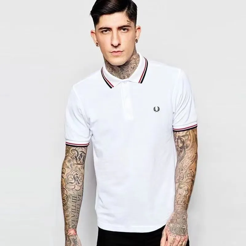 Men's Polo Shirts 2021 Spring New Casual Business Embroidered Cotton Short Sleeve