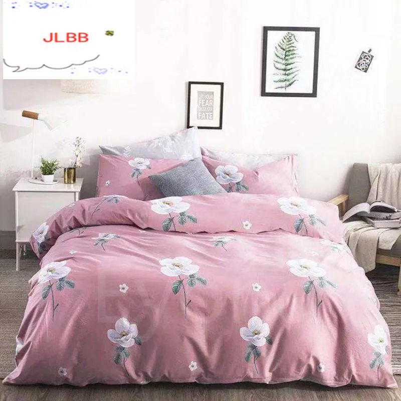 Conjuntos de cama 2021 Moda conjunto de algodão A / B padrão de dupla face simplicidade folha de cama, capa de colcha Fronha 3 pcs para quarto