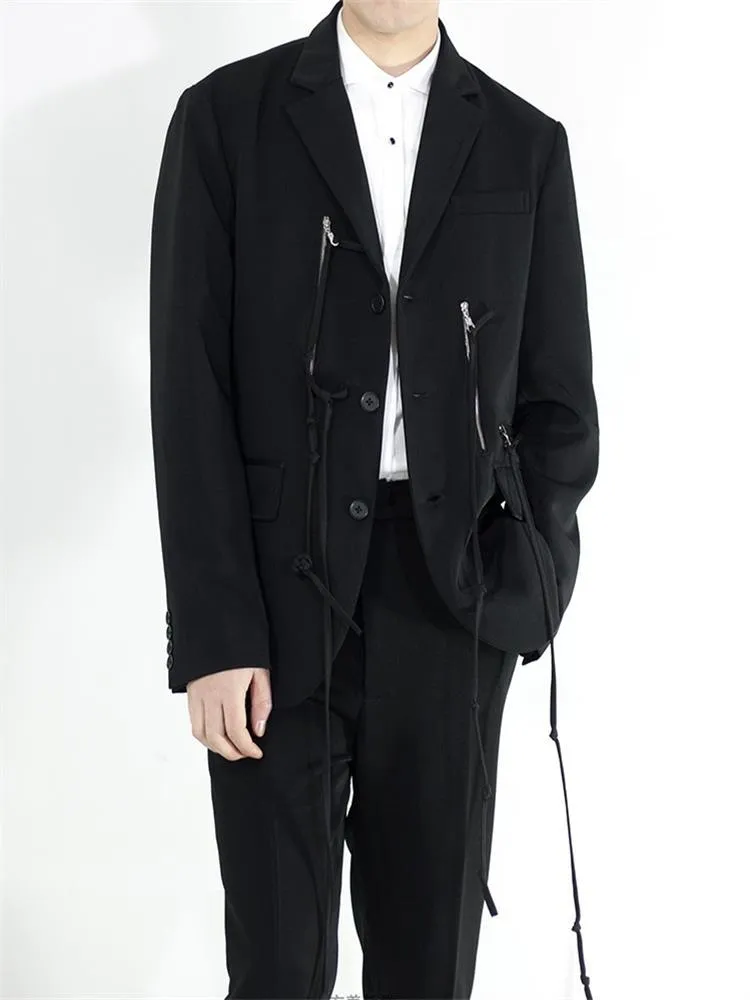 最安値挑戦中 メンズスーツブレザースプリング21ファッショントレンドパーソナリティ大型カスタムスプライスホルタールーズスーツ あす楽再入荷 Www Maruthiplastics In