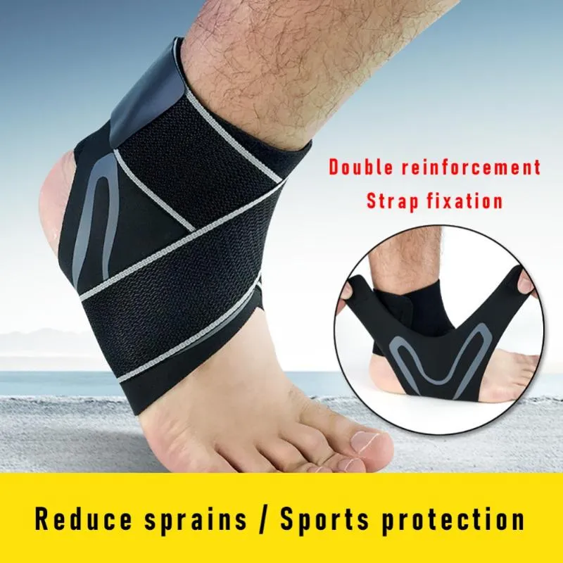 Ankle Support 1 PCS Brace Fitness Heel Guard Band Elasticity Free Adjustment Protection Foot Bandage Single Pack Protecto