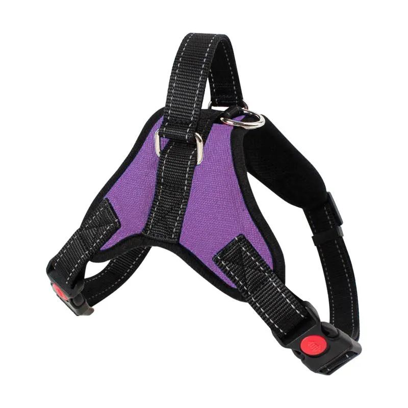 Dog Collars & Leashes Harness Adjustable Strap Pet Supply Walking With Handle Polyester Cat Step In Puppy Vest Outdoor Training Soft Portabl