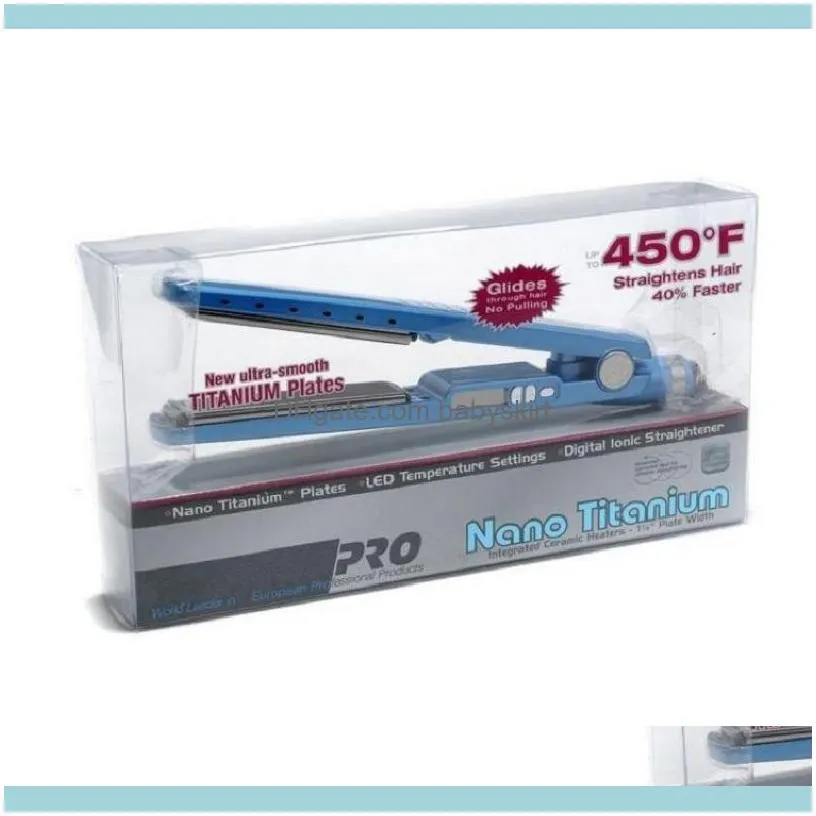 High quality PRO 450F 1 1/4 plate Titanium Hair Straightener Straightening Irons Flat Iron curler Styling Tools
