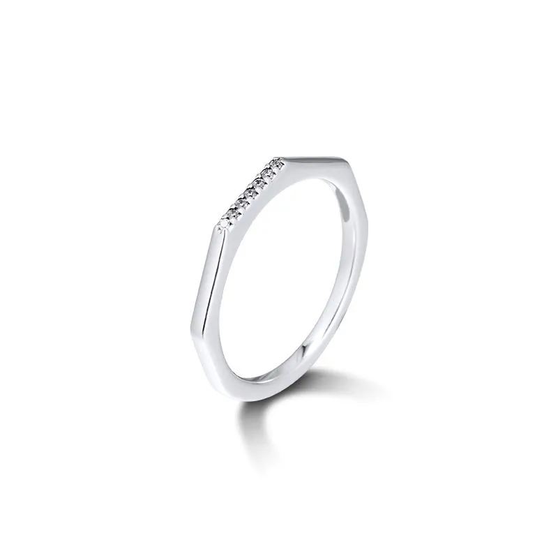 Wedding Rings 100% 925 Sterling Silver Sieraden Meerlijk ring voor vrouwenfeest