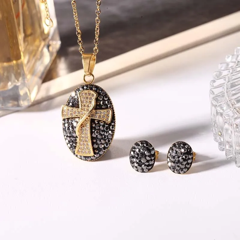 Pendant Necklaces 20 Summer Gold Necklace Cross Religious Jewelry Female 2021 Gifts