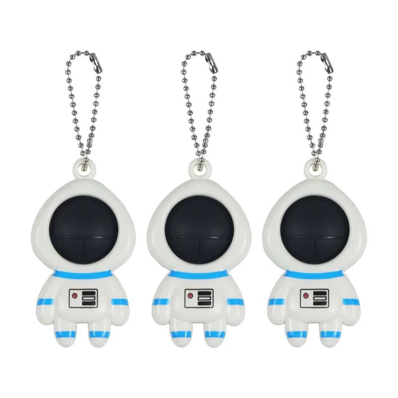 Push Bubble Astronot Spaceman Fidget Oyuncaklar Duyusal Basit Anahtar Yüzük Anahtarları Parmak Stres Topu Keyasyon Dekompresyon Oyuncak Çanta Kolye Zz112a