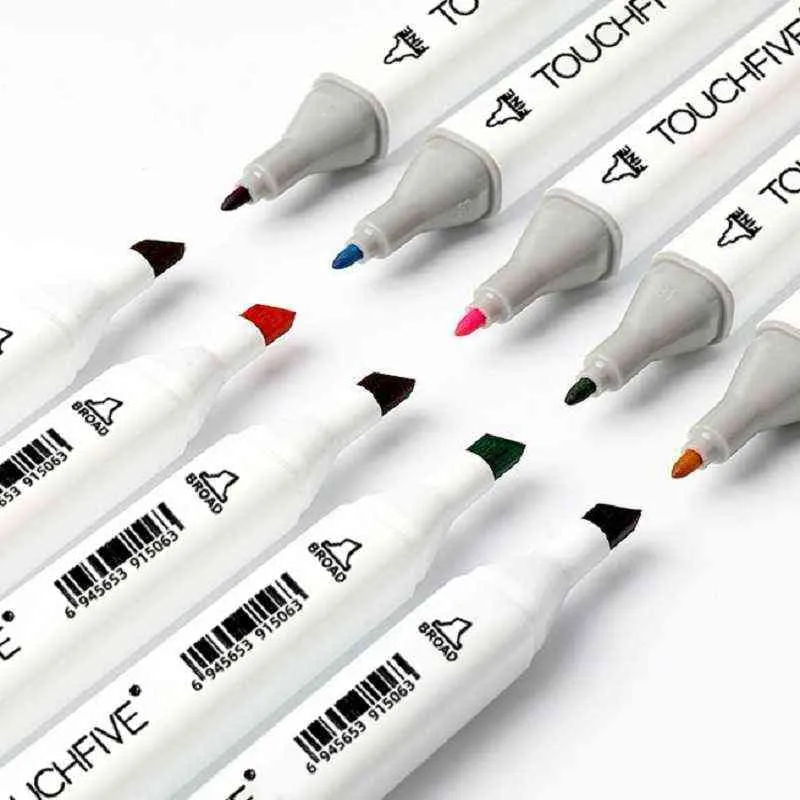 168x Marker Pen Alcohol Graphic Twin Tip Markers For Student