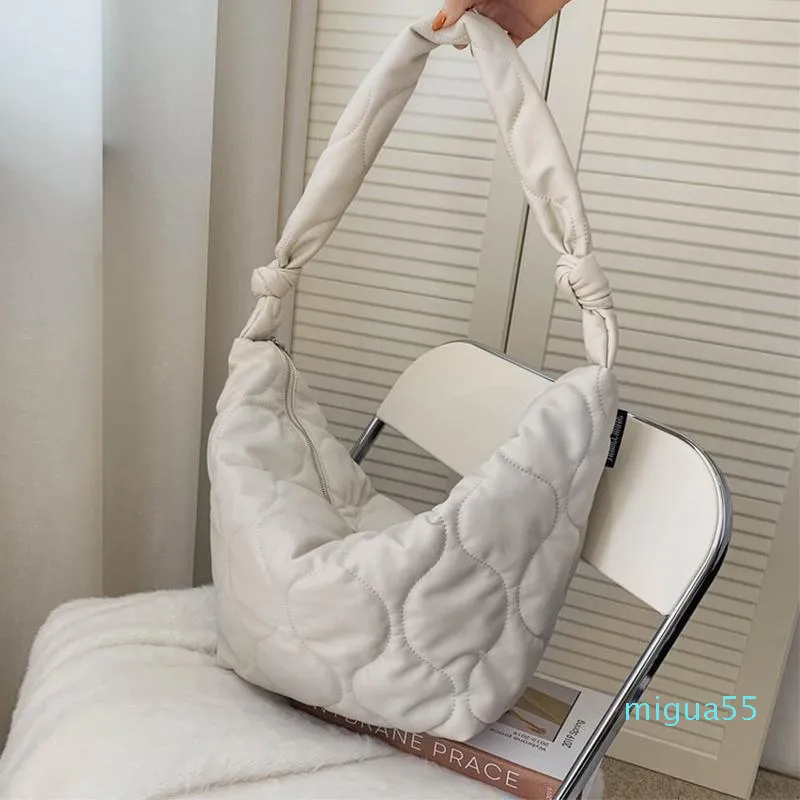 크로스 바디 여성의 어깨 가방 코튼 핸드백 소녀 구매자 패션 캐주얼 솔리드 컬러 간단한 기하학적 패턴 이불 퀼트 가방 호보 가방