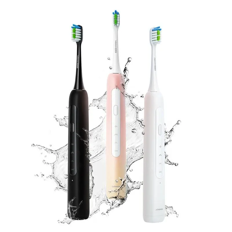 Intelligente Schallzahnbürste, IPX7, wasserdicht, Hochfrequenz-Mundpflege, APP-Steuerung, Zahnreinigungsbürste – Rosa