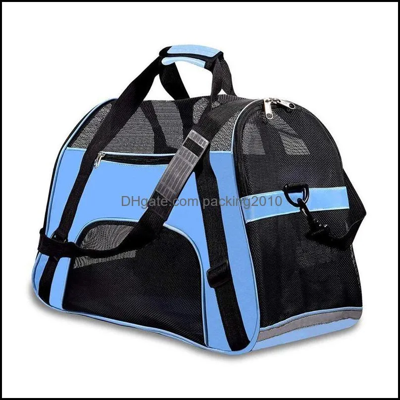 Pet Travel Carriers Soft Sided Portable Bags Dogs Cats Airline Approved Dog Carrier Upgraded Version