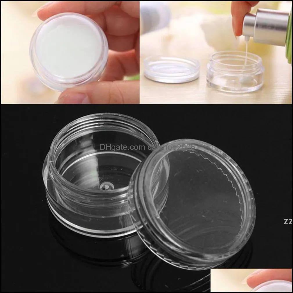 Dozen Bakken Storage HouseKee Organisatie Home Garden5ml 10 ml 20 ml Plastic oogschaduw Poederkruiken voor Container Oogschaduw 5G Cosmetic Case