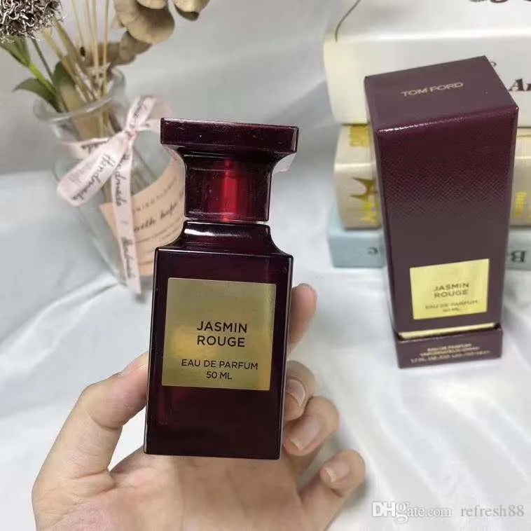 여성 향수를위한 재고 향수 Jasmin Rouge 50ml 100ml Edp eau de parfum 스프레이 디자이너 Cologne 여성 향기 오래 지속되는 연인 선물 향수 도매