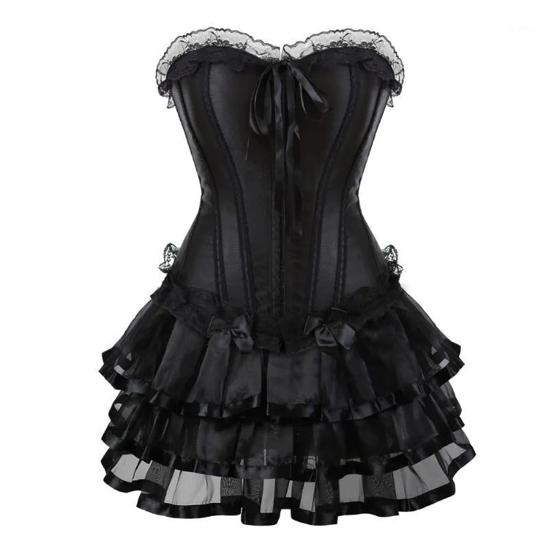 Steampunk Gothic Burlesque Corset Skirt For Women Sexy Lace Up Bustier  Dress For Halloween, Clubwear, And Carnival Costume From Lizhirou, $21.86