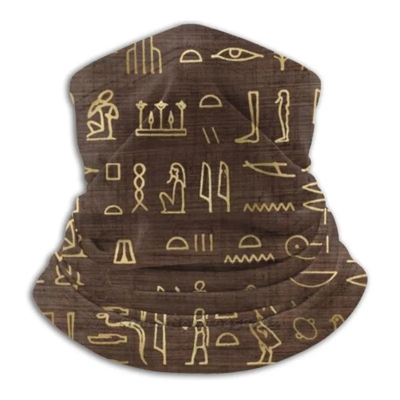 Scarves Ancient Egyptian Hieroglyphics Pattern 3D Bandana Face Neck