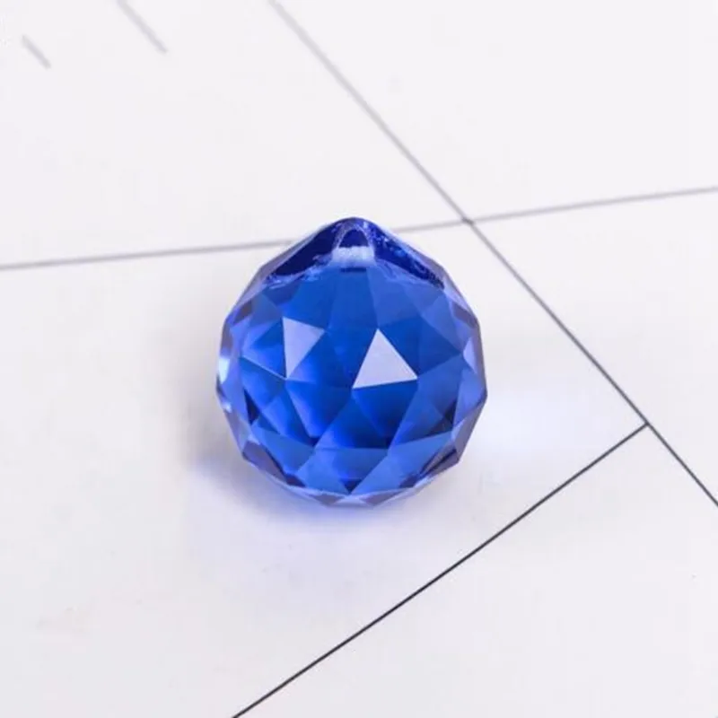 10 pezzi trasparente 20mm lampadario di cristallo appeso ciondolo palla prisma di vetro goccia  15