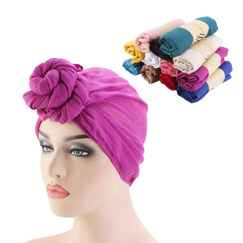 Gros femmes grande fleur Turban fête de mariage bonnet élégant casquette tête Wrap Stretch cheveux longs écharpe foulard Turban cravate