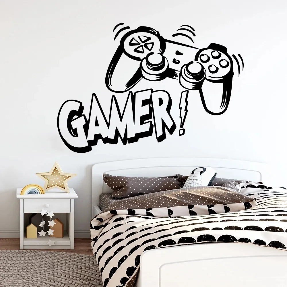 Gaming wall stickers discount