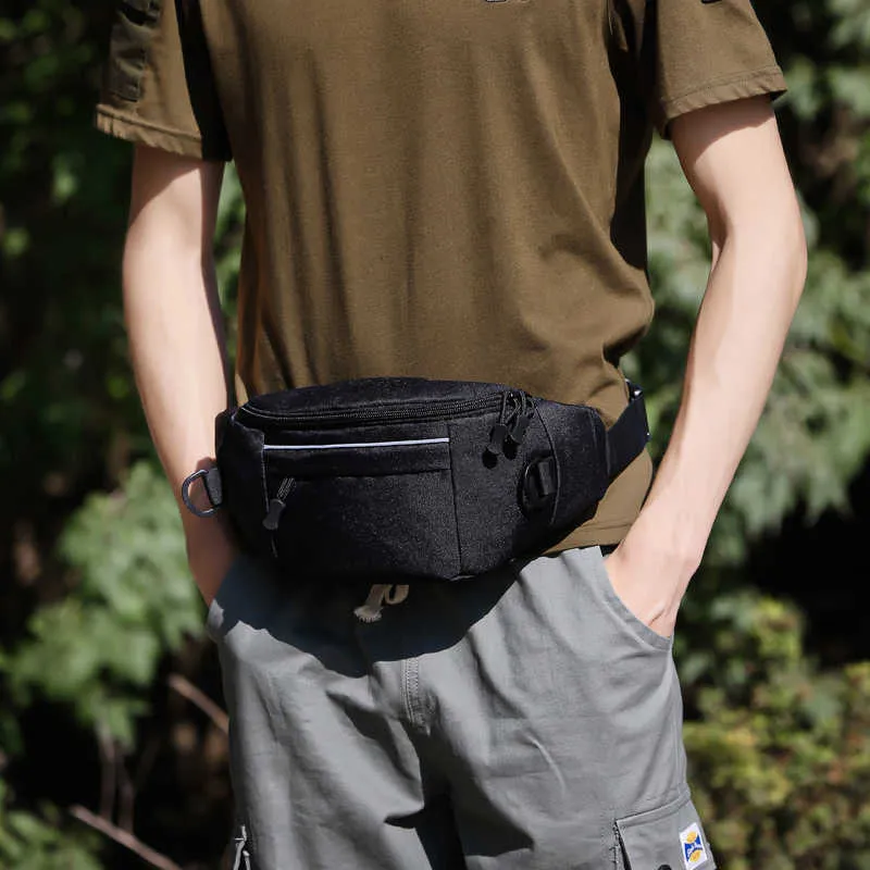 Militaire Tactique Poitrine Sac Hommes Armée Taille Sling Sacs Zipper Ceinture Poche Randonnée Pêche Chasse Camping Voyage En Plein Air XA887WA Y0721